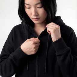 Толстовка с начесом J.613 черный