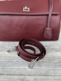 Женская кожаная сумка-портфель 8399-3 Бордо - Sergio valentini фото 8