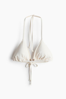 Top de bikini triangular con relleno - H&m фото 3
