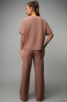 Женский костюм оверсайз из футера двухнитки Happyfox  фото 19