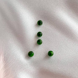 Бусины для украшений из Хромдиопсида (5 шт)