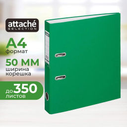 Папка-регистратор ECONOMY,б/мет.уг,50мм, зел,ПБП1,карм.кор - Attache фото 2