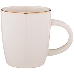 Цена за 4 шт. КРУЖКА BRONCO SOLO 350 МЛ БЕЖЕВАЯ