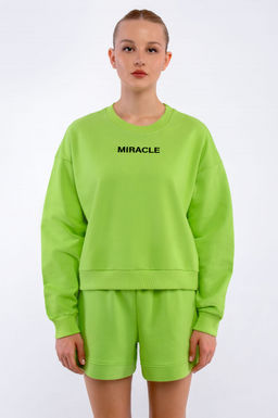 Арт. 2535 Костюм женский с шортами 42-48 (4 шт) Цвет:салатовый