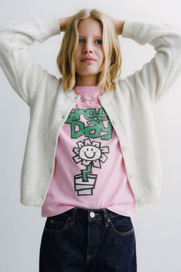 CHAQUETA PUNTO LISA / Crudo