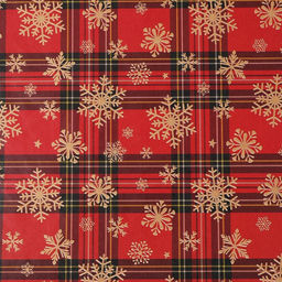 Цена за 10 шт. Бумага упаковочная крафтовая Новогодняя, 50 70 см