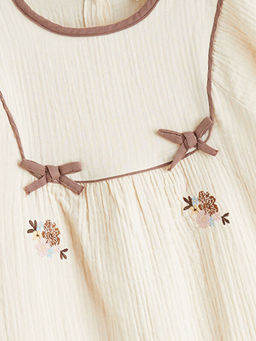 Fiyonk Desenli K?z ?ocuk Elbise