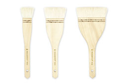 Кисть коза VISTA-ARTISTA Hake 8320F-30 флейц короткая ручка №30 фото 3