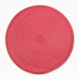 Салфетка сервировочная Доляна Классика, цв.бордо, d 38см  фото 3