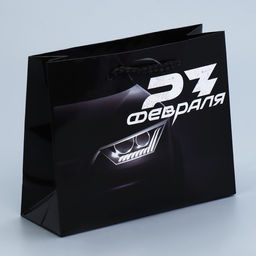 Цена за 3 шт. Пакет подарочный ламинированный, упаковка, С 23 февраля, S 12?15?5.5 см