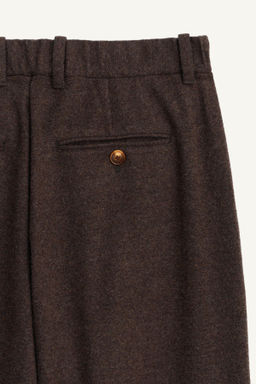 LIMITED EDITION WIDE-LEG WOOL TROUSERS WITH CHAIN - Zara фото 10