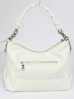 Сумка женская натуральная кожа JRP-8917-9, 1отд+карм/перег, плечевой ремень, белый SALE 259894 - Adelia фото 2