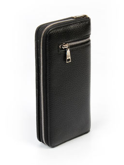 LACCOMA клатч 162-49-черный натуральная кожа