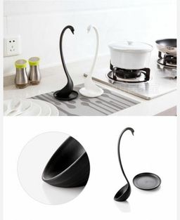 Половник Лебедь. Цвет белый/черный 904719 - Yiwu youda import & export co фото 4