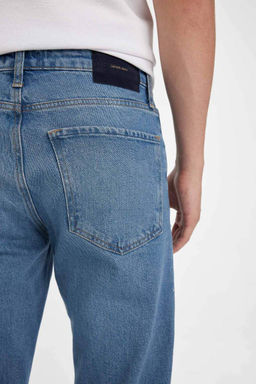 Узкие зауженные джинсовые брюки с нормальной талией и зауженной посадкой - Defacto фото 6