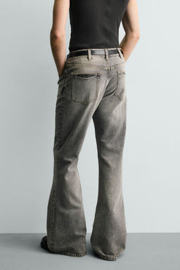 JEANS FLARE FIT / Gris - Zara фото 3