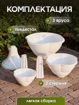 Кашпо 3-х ярусное Водопад Бр 8. 23, 24 - Бриг фото 12