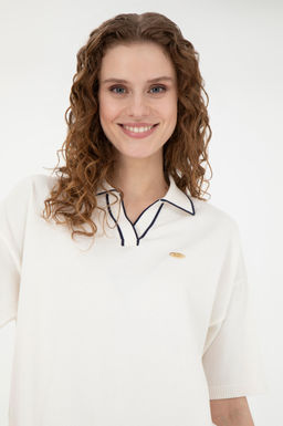 Женский кремовый свитер - U.s. polo assn фото 9