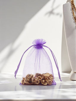 Набор мешочков подарочных 100шт., 9×12, цвет фиолетовый (7585523)