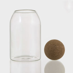 Банка для хранения сыпучих Эко. Шар, 800 мл, 918.5 см, с пробковой крышкой, стекло - Simaland фото 3