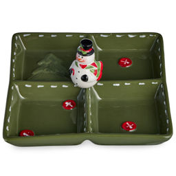 МЕНАЖНИЦА 4 СЕКЦИИ КОЛЛЕКЦИЯ CHRISTMAS GIFT 19*19*9,5 СМ - Lefard фото 9