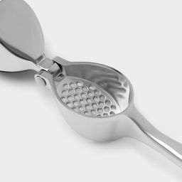 Пресс для чеснока Доляна Shapes, 17×4.7×3.2 см, рабочая часть 4×3 см, нержавеющая сталь, серебристый