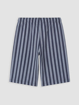 Beli Lastikli ?izgili Erkek ?ocuk Pijama ?ort