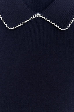 KNIT TOP WITH PIPING - Zara фото 14