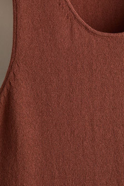 Camiseta sin mangas en punto Regular Fit - H&m фото 7
