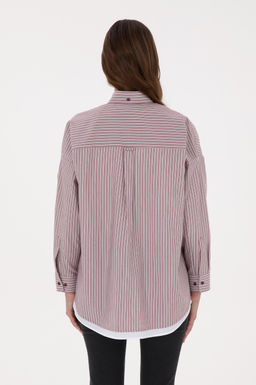 Kad_n Bordo _izgili Uzun Kollu G_mlek - U.s. polo assn фото 5