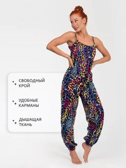 Комбинезон женский кулирка ЯЛТА ЛЕО РОЗОВЫЙ - Домтрик фото 2