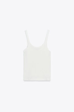 RIBBED FLORAL TOP - Zara фото 7