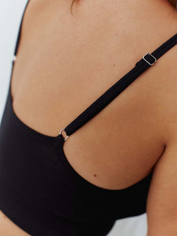 Базовый топ на тонких регулируемых бретелях - My фото 77