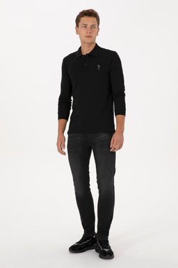 Erkek Siyah Basic Sweatshirt - U.s. polo assn фото 4