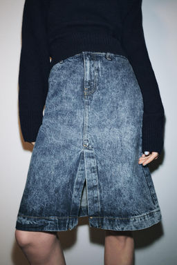 ZW COLLECTION DENIM MIDI SKIRT
