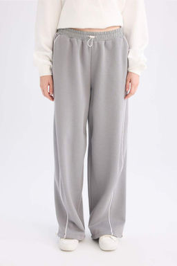 Классные широкие спортивные штаны с эластичной резинкой на талии - Defacto фото 4