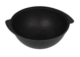 ЛА_АП_MARBLE (темный) Казан для плова 3,5 л со стекл.кр. арт. кмт37а