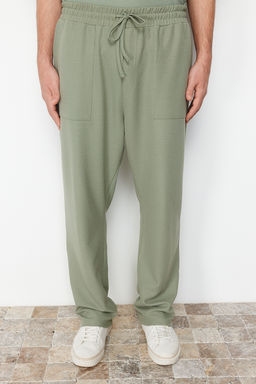 Mint Oversize/Genis Kesim Dokulu Genis Paca Etiketli Bol Esofman Alt? TMNSS24EA00005