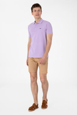 Erkek Regular Fit Polo Yaka Lila Basic Ti__rt Sepette S_rpriz _ndirim - U.s. polo assn фото 4