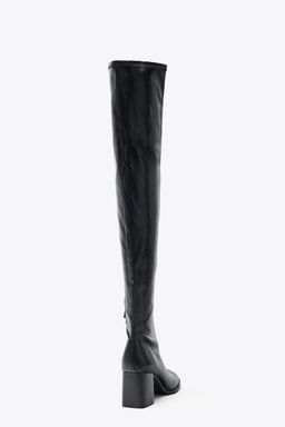 HIGH-LEG HEELED BOOTS - Zara фото 10