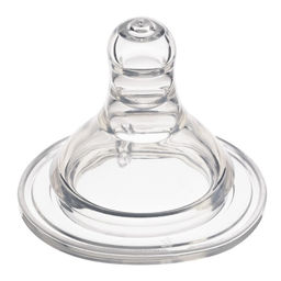 Соска на бутылочку M&B «Baby 1», антиколиковая, широкое горло Ø50 мм., от 3 мес., средний поток, 2 шт.