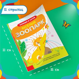 Многоразовая книжка с маркером Весёлый зоопарк, 12 стр. - Буква-ленд фото 5