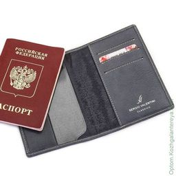 Женская кожаная обложка для паспорта Sergio Valentini СВ 8138-005/2  фото 2