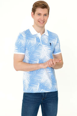 U. S. Polo Assn Мужская темно-синяя футболка с воротником-поло - U.s. polo assn фото 7