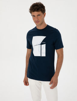 Lacivert Regular Fit Ti__rt