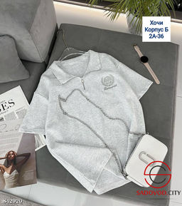 Футболка женская на полузамке