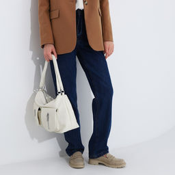 Сумка-тоут на молнии, 3 наружных кармана, цвет белый - Simaland фото 8