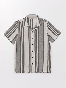 Desenli K?sa Kollu Erkek ?ocuk G?mlek