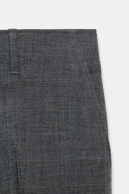 ZW COLLECTION CHECKED STRAIGHT TROUSERS - Zara фото 7
