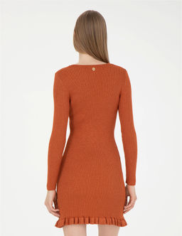 Kiremit Ex. Slim Fit Triko Elbise - Pierre cardin фото 5
